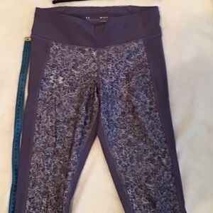 Under Armour Lavender Compression Leggings & Sports Bra Set